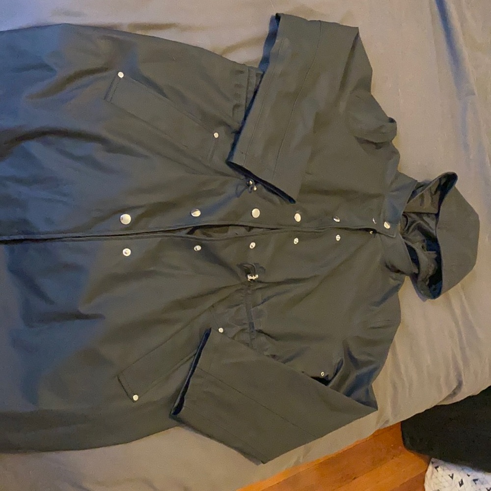 Express drawstring rain coat